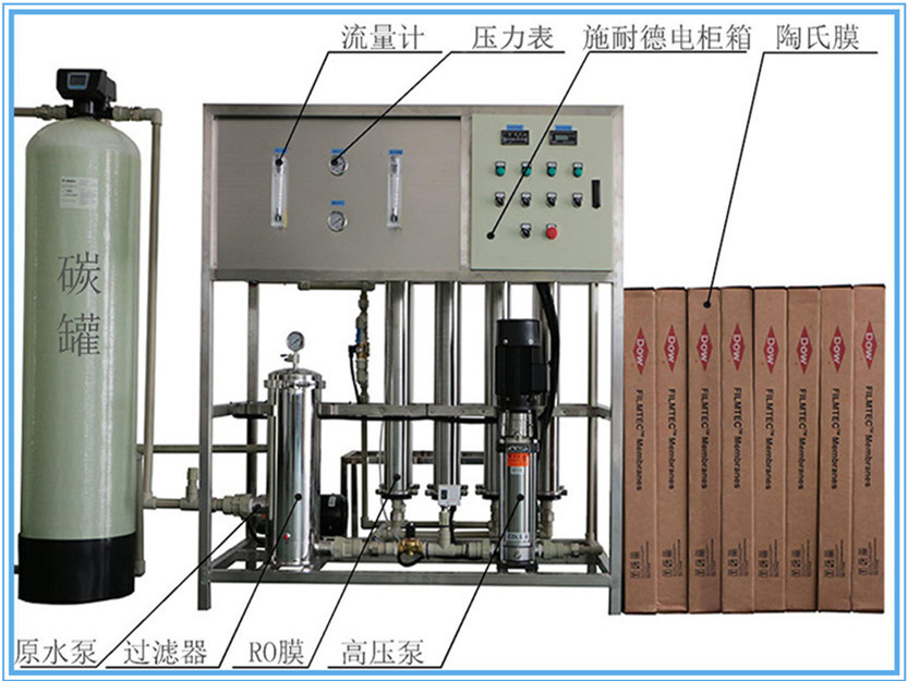 微电子行业去离子纯化水设备/氧化铝坩埚用水超纯水设备