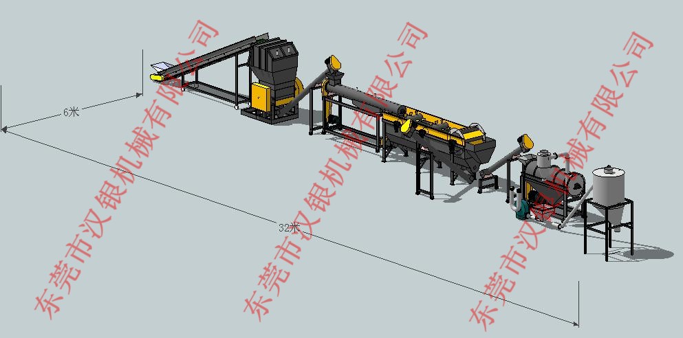pp料破碎清洗线-塑料生产线-塑料清洗线