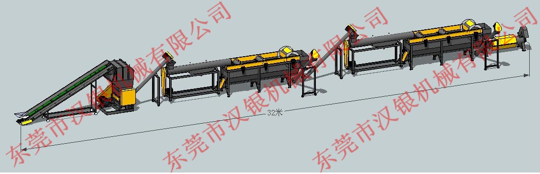 编织袋破碎清洗线-塑料生产线-浮料清洗线