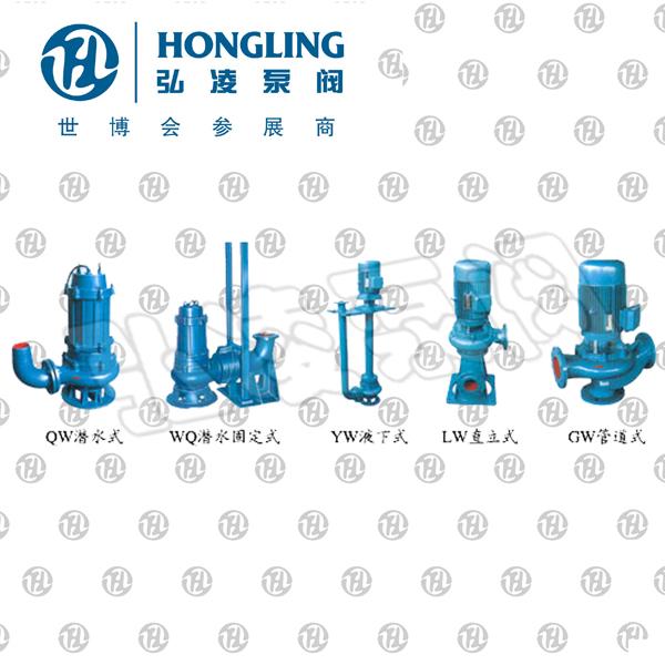 QW(WQ),YW,LW,GW高效无堵塞排污泵