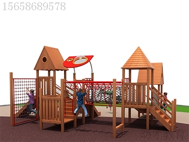 厂家定制直销幼儿园儿童木质组合滑梯