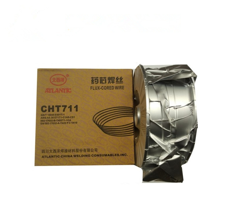 大西洋CHT711焊丝气保药芯焊丝E71T-1C 碳钢药芯焊丝E501T-1焊丝