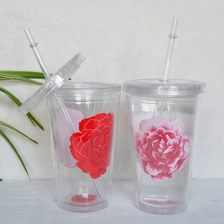 塑料广告促销变色杯，礼品变色杯定制，塑料创意杯厂家直销