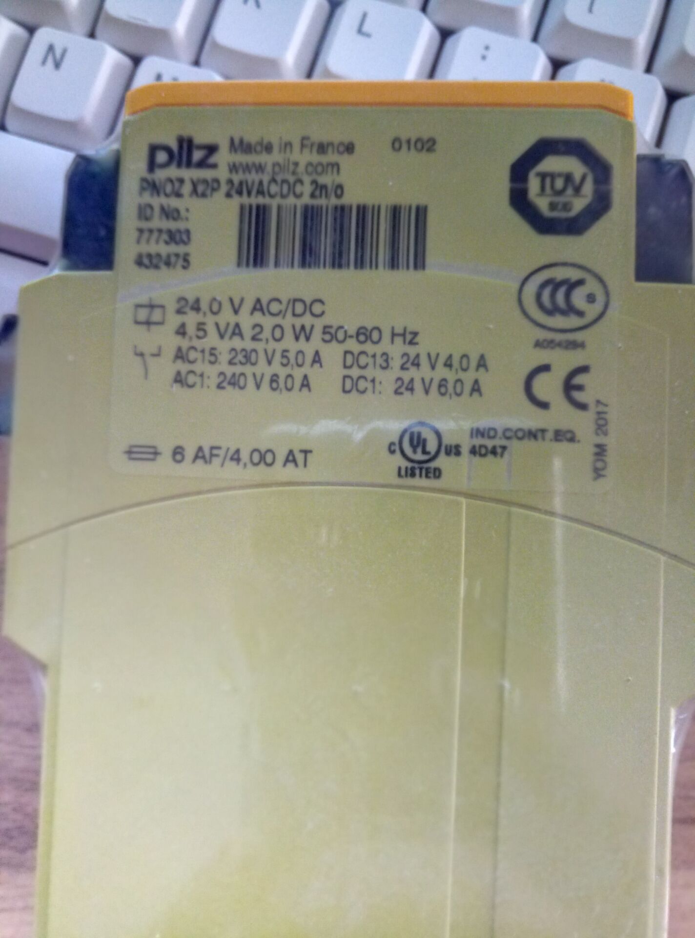 PILZ总代理PNOZ s8 C 24VDC 2 n/o安全继电器 751108原装进口现货特价