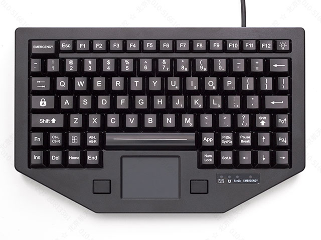 FT-88-911-TP带背光集成触摸板美国iKey工业键盘