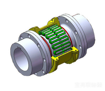 JSS型双法兰联接型蛇形弹簧联轴器 唐山国产蛇形弹簧联轴器