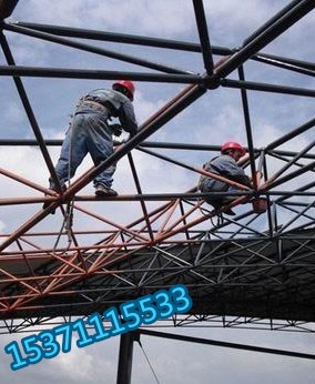 搅拌站环保改造及钢结构封装的解决方案—广东高空作业