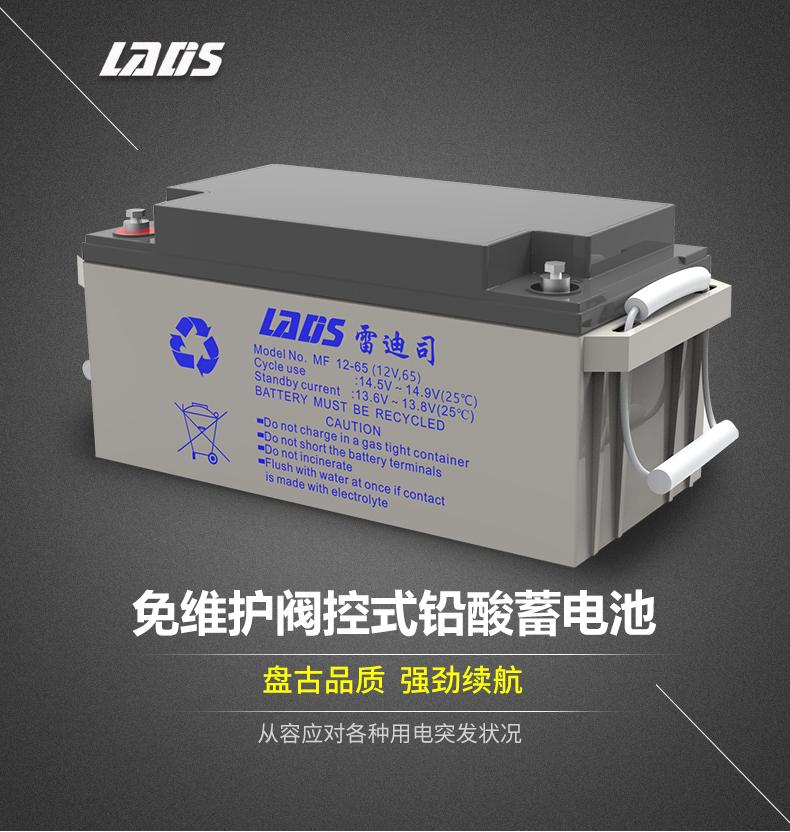 UPS电源 铅酸免维护蓄电池12V 65AH UPS不间断电源用