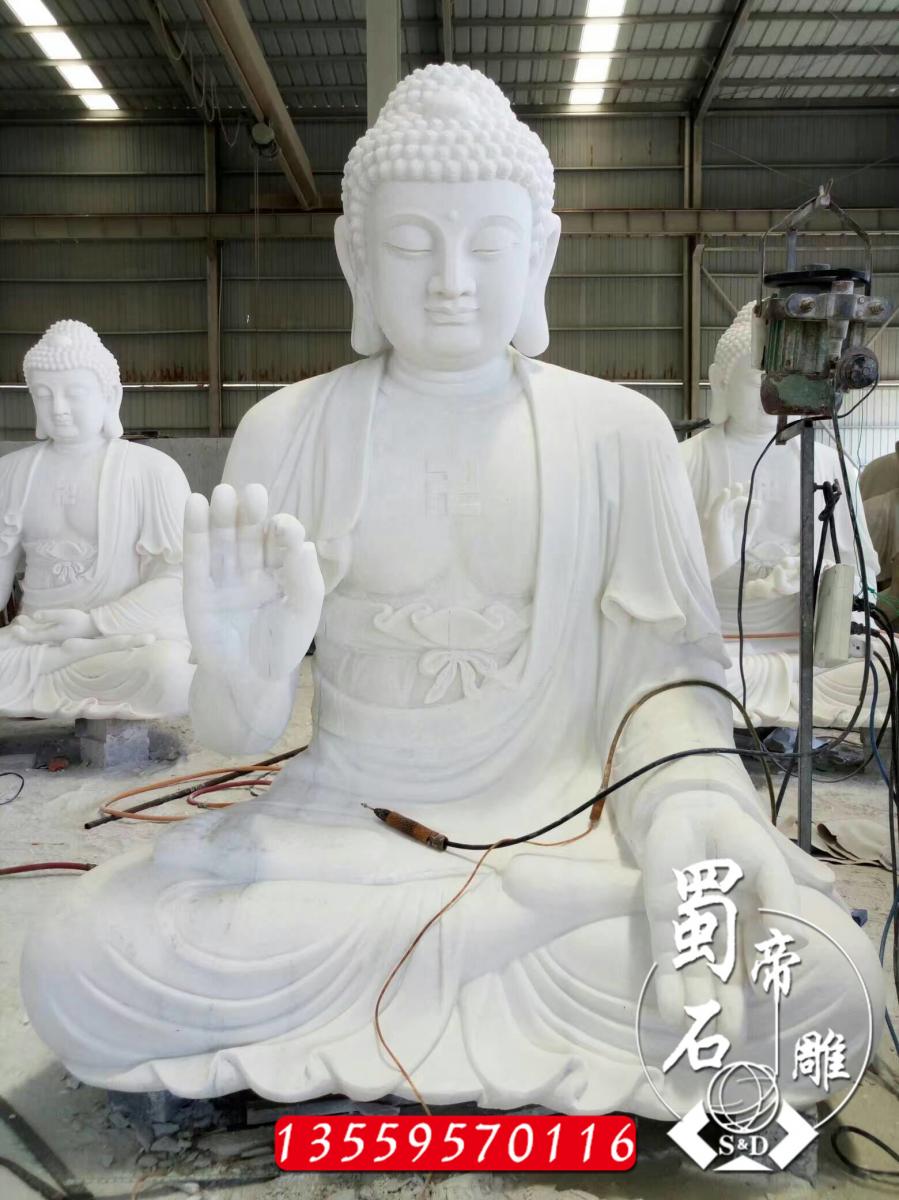 石雕释迦摩尼佛像如来佛祖雕像佛像雕刻厂家