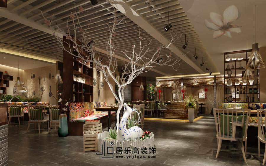 体现云南地域民俗风格 居乐高打造具有云南少数民族特色的餐饮店装修