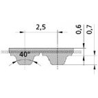 T5DL Double Sided Synchroflex&amp;#174; Timing Bel