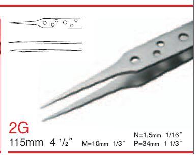 代理Rubis镊子2G-SA 精细尖头镊子 