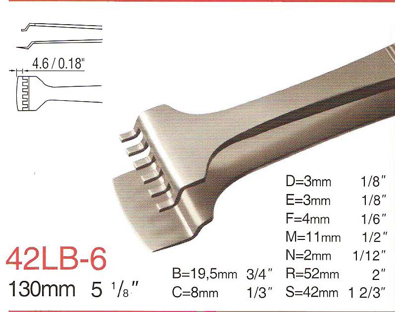 Rubis镊子42LB/6-SA 6寸晶圆镊子 不锈钢硅片镊子