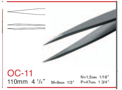 代理Rubis镊子OC11-SA 精细尖头镊子 不锈钢镊子 