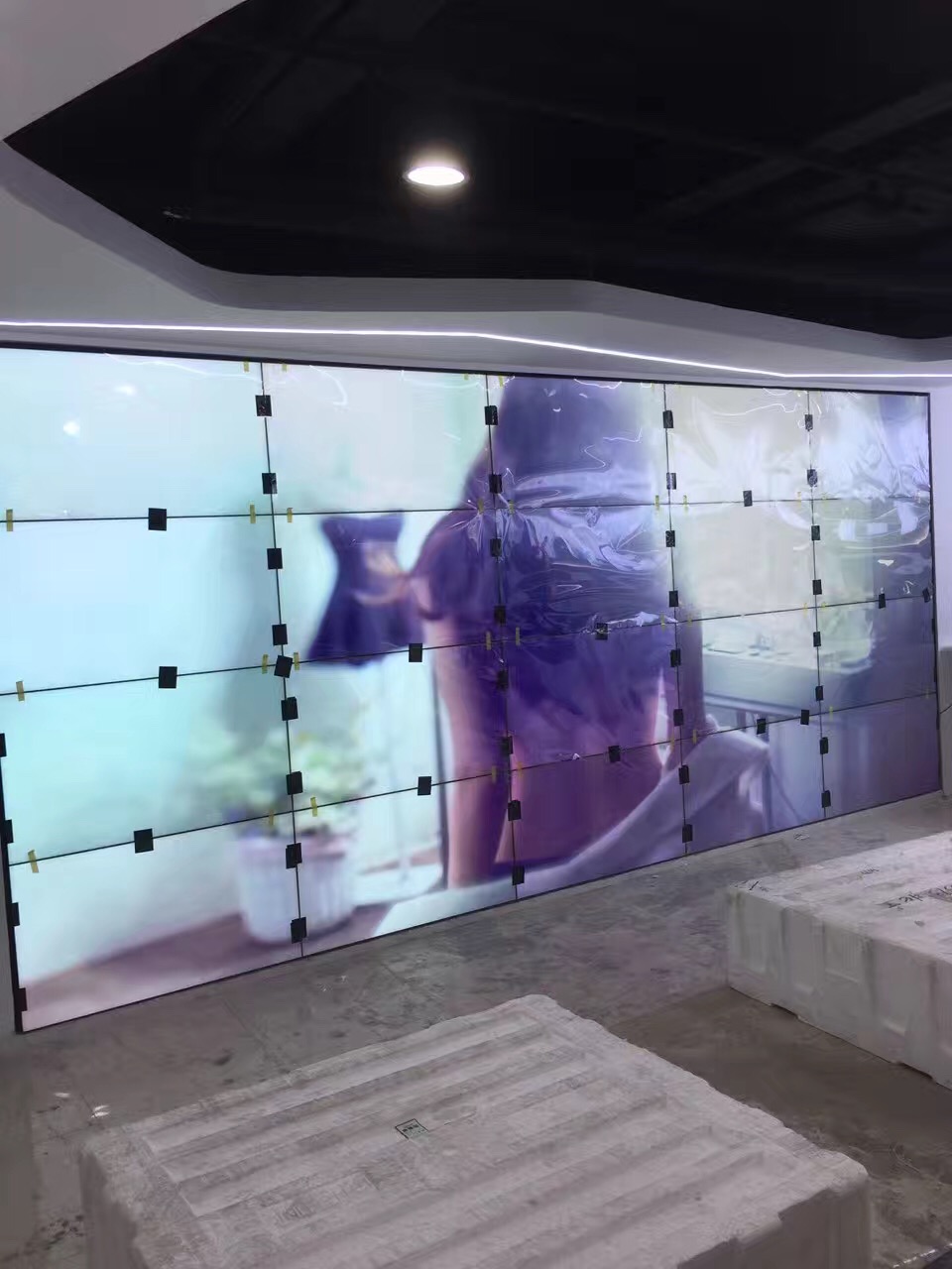 LG 55寸3.5mm拼缝液晶拼接屏 监控展厅展览会议视频大屏