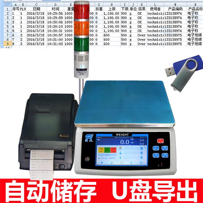 巨天WN-Q20S自动记录存储数据智能电子秤