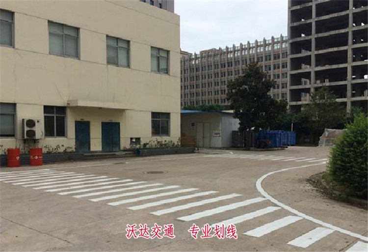 枝江工业园厂区车间道路划线