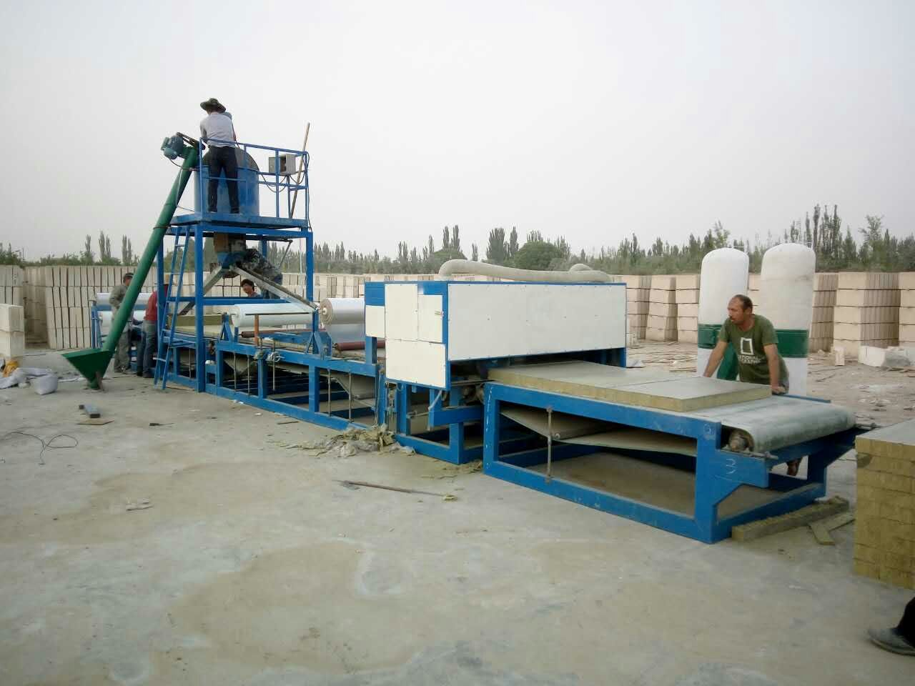 全自动岩棉水泥砂浆复合板整套生产设备