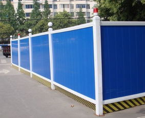  施工围挡 路边白色挡板围栏 南山PVC塑料围板 工地隔离挡板