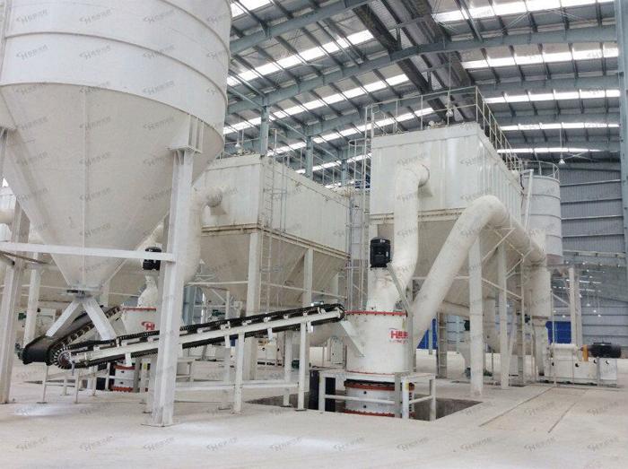 活性石灰石超细粉磨生产线设备HCH型号环辊磨粉机