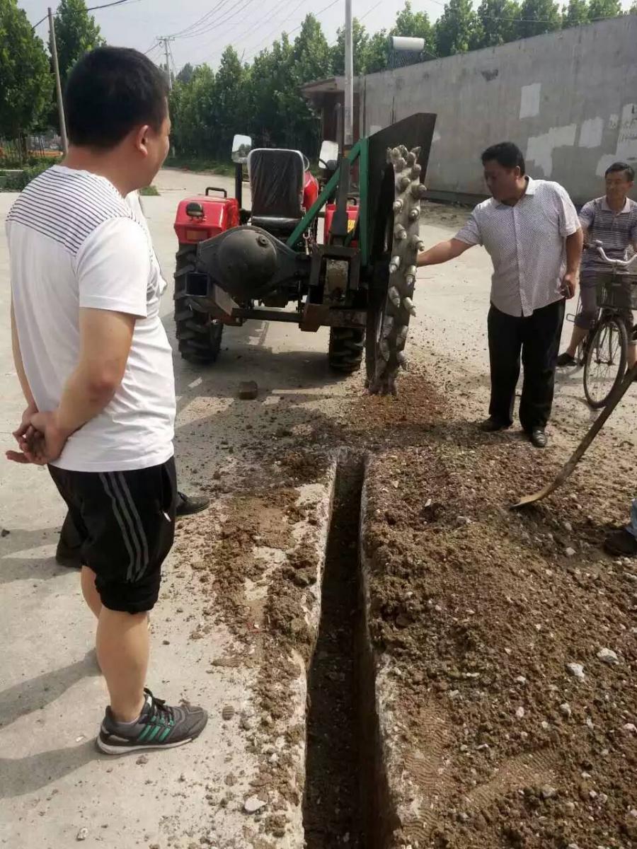 开沟机知名厂家 开沟机销量领先 管道圆盘式开沟机