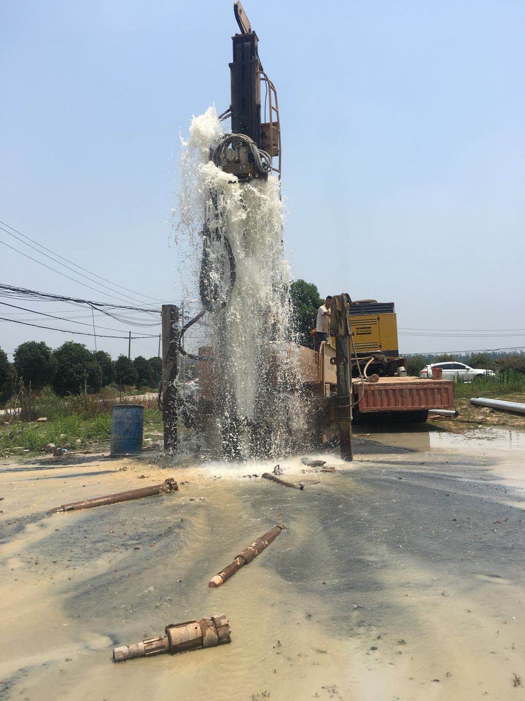 安吉打水井_安吉钻井队