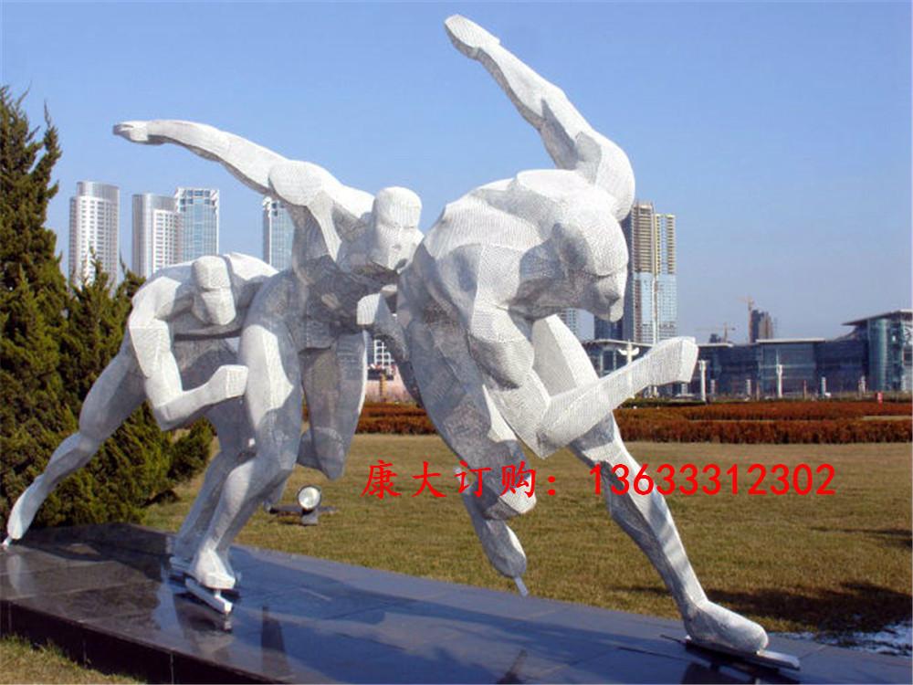 河南康大雕塑抽象人物雕塑不锈钢不锈钢雕塑艺术