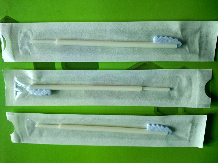 一次性锯齿纤维棉签拭子/无菌独立包装三节可拆卸锯齿拭子