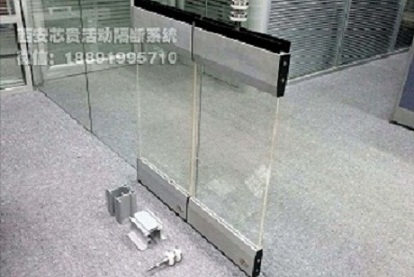 西安厂家会议室透明玻璃多功能活动隔断