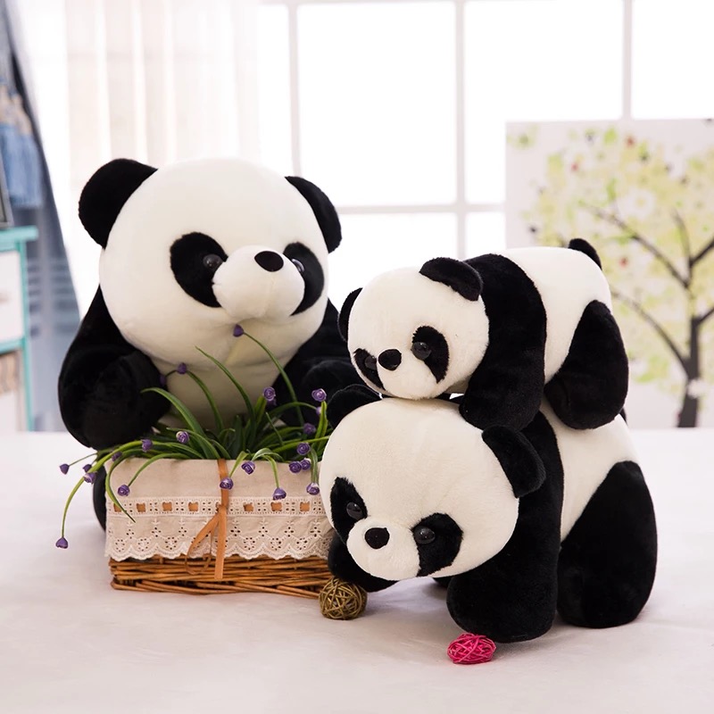 可爱熊猫娃娃公仔国宝毛绒玩具定制公司吉祥物