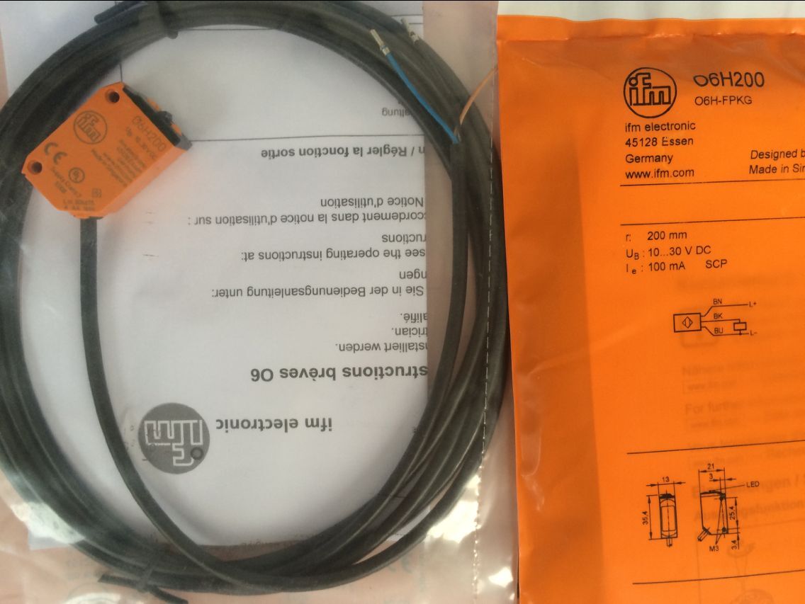 O7E201 O7E201易福门对射式传感器接收装置