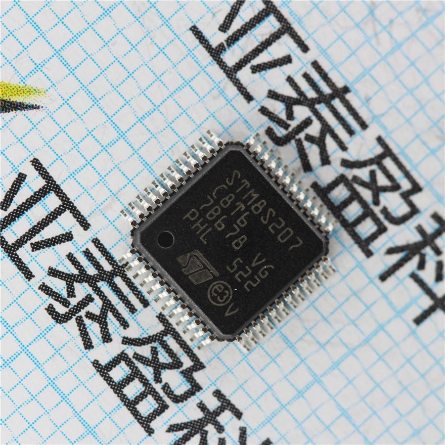 STM8S207C8T6   微处理器   单片机, PQFP48   