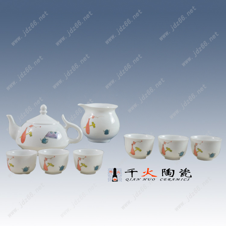 景德镇陶瓷手绘茶具生产厂家
