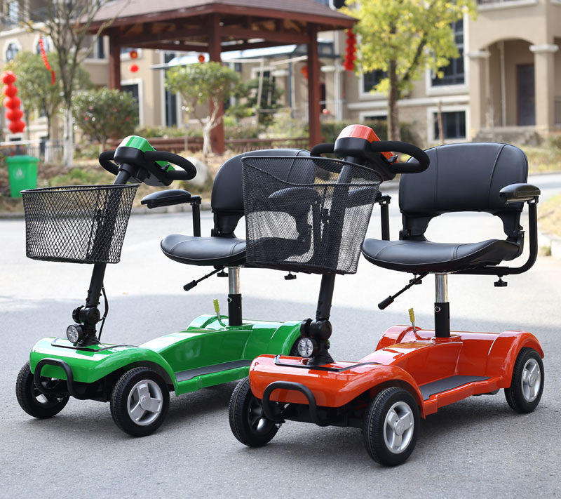 爱驰工厂直销新款老年人代步车接送小孩电动代步车可折叠便捷拆卸
