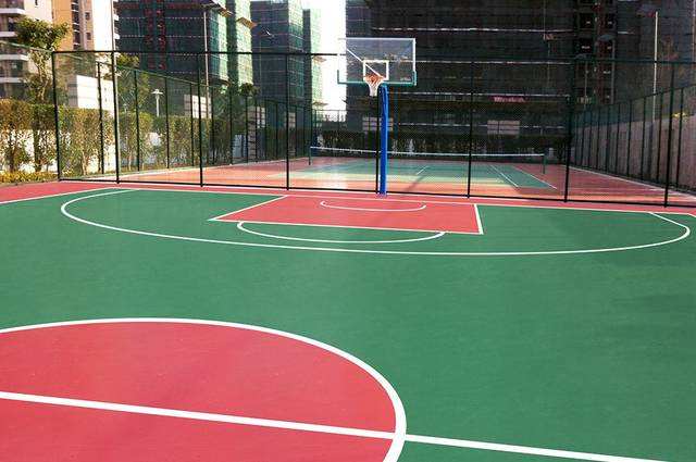 广西南宁硅PU篮球场 专门做塑胶篮球场的厂家