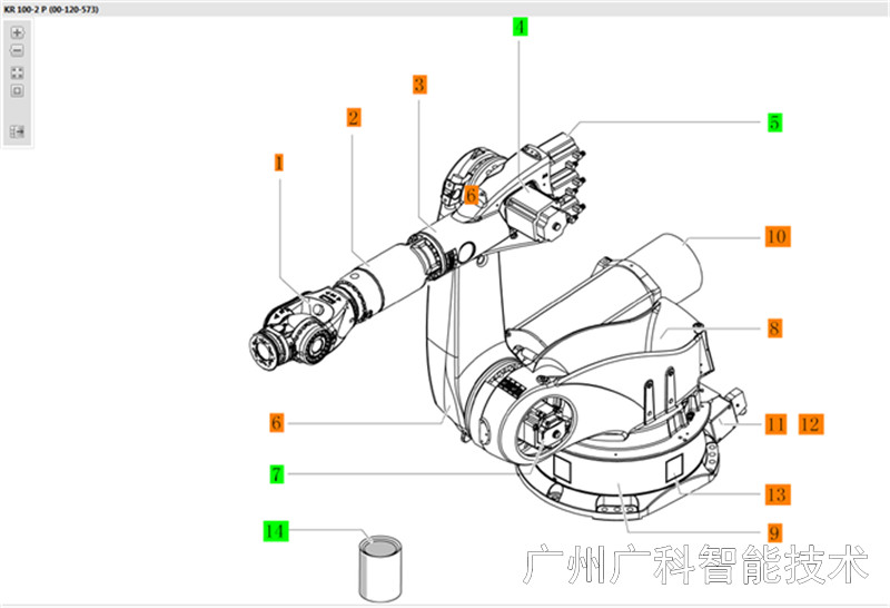 KUKA 库卡kr100-2p 库卡机器人设计