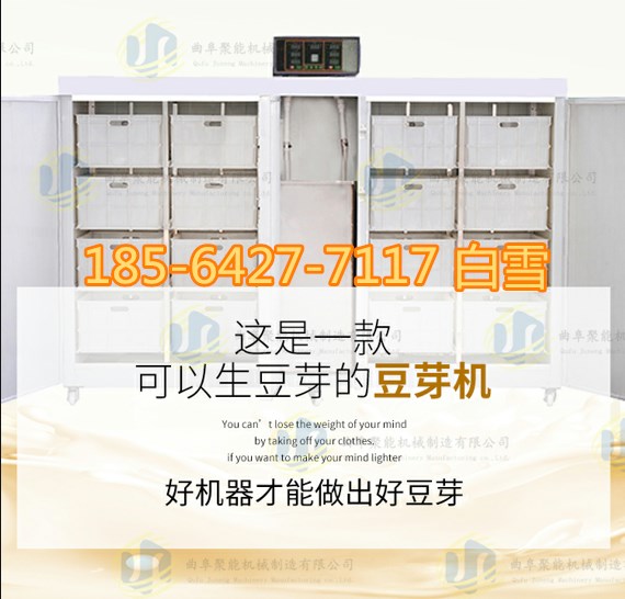 自动淋水豆芽机 湖北襄阳黄豆豆芽机 聚能日产600斤豆芽机