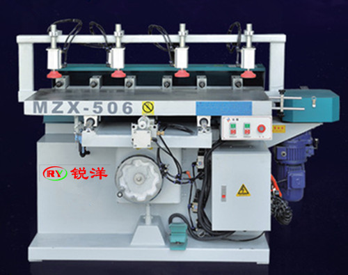 MZX-506气动钻铣槽机 木工多轴铣槽机  儿童床加工机械