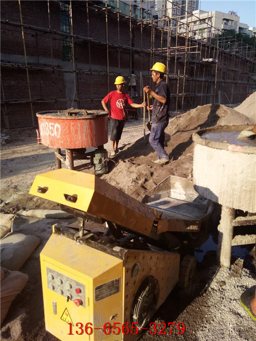 建筑用小型混凝土泵车二次构造柱灌浆泵明光