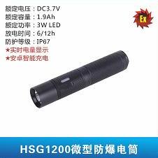 华士光HSG1200微型强光防爆电筒