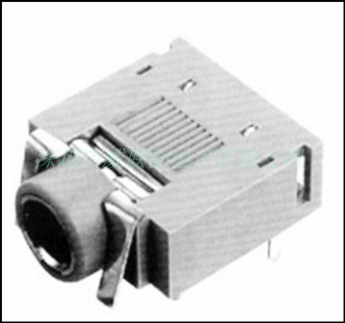 3.5耳机插座 PJ-3007N 环保插件DIP 音频连接器