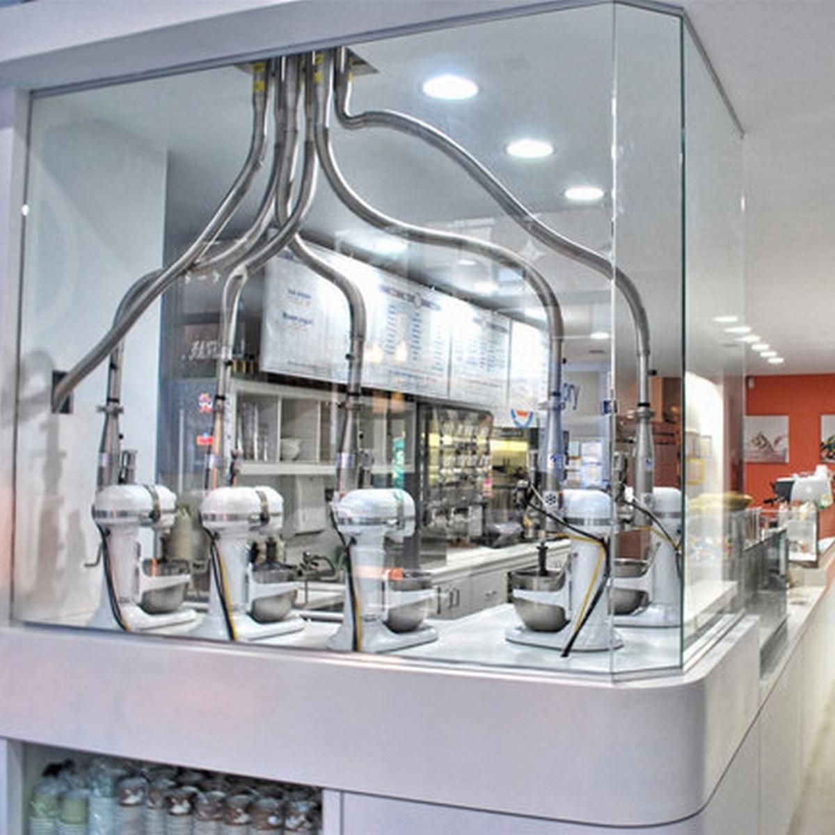 液氮冰淇淋机自动化系统