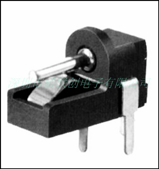 磷铜外露-大电流DC电源插座/DC- 00010 -90度插板