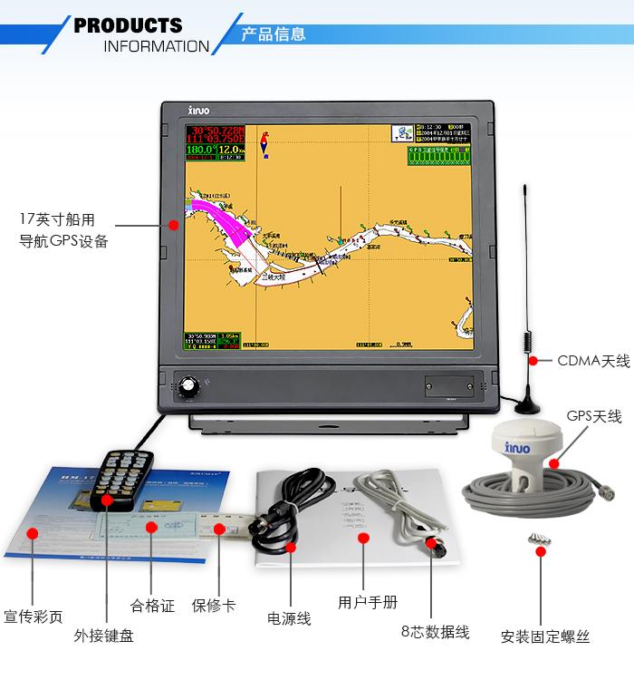 新诺HM-1718船用GPS导航仪 三峡GPS综合应用系统船载终端