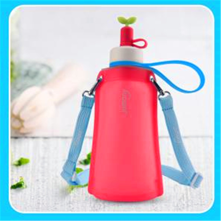 定制儿童环保水壶 530ml运动水袋 高品质折叠水袋运动折叠水壶
