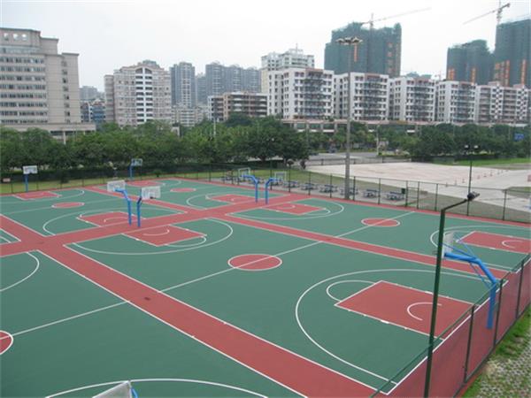 四川锦阳丙烯酸篮球场施工 网球场施工 丙烯酸球场施工