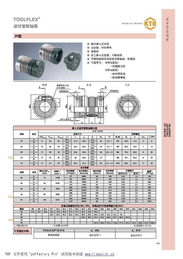 KTR BoWex联轴器 HERION海隆.BUSCHJOST宝硕德国KTR系列R+W联轴器49