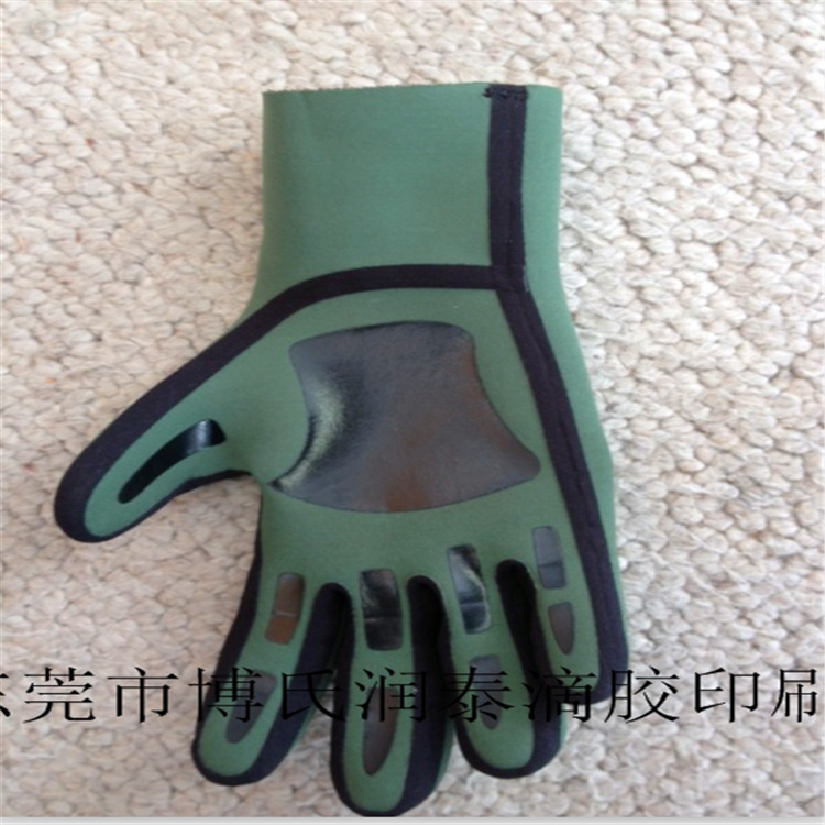 惠州手套防滑滴胶硅胶印花定做加工