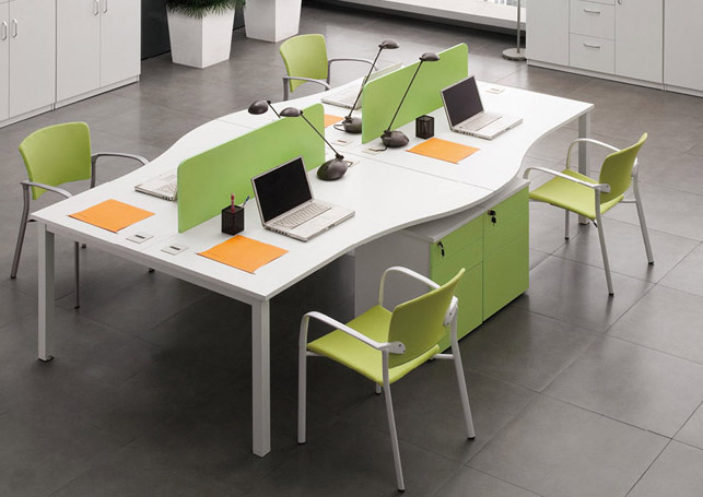 现代办公家具、职员办公桌椅、工位隔断、开放式办公桌椅