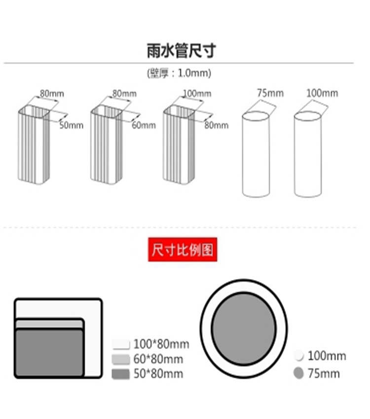 安徽别墅彩铝方形落水管|别墅彩铝方形落水管|别墅彩铝方形落水管市场